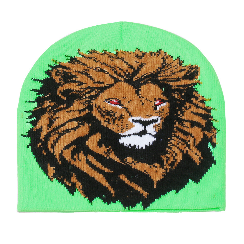 Wholesale Autumn and winter new lion wool hat personality trend cycling ear protection hat without brim hat